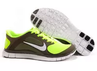 zapatos nike free 4.0 v3 hombre mujer strong elasticity 2013 france tendance green brown